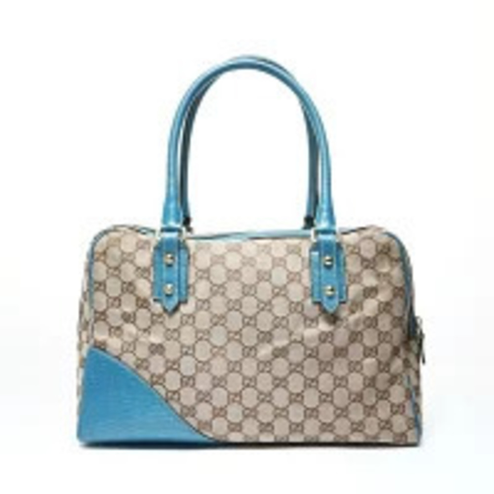 Gucci Horsebit GG Canvas Shoulder Bag Brown